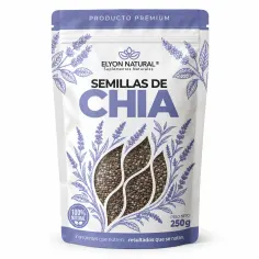 Sobre de Semillas de Chía x250g – Fuente Natural de Omega 3, Fibra y Energía, imagen 1