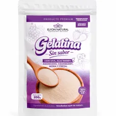 Gelatina sin sabor con Uva, Açaí Berry, Arándano, Cranberry, Mora y Fresa 200 g, imagen 1