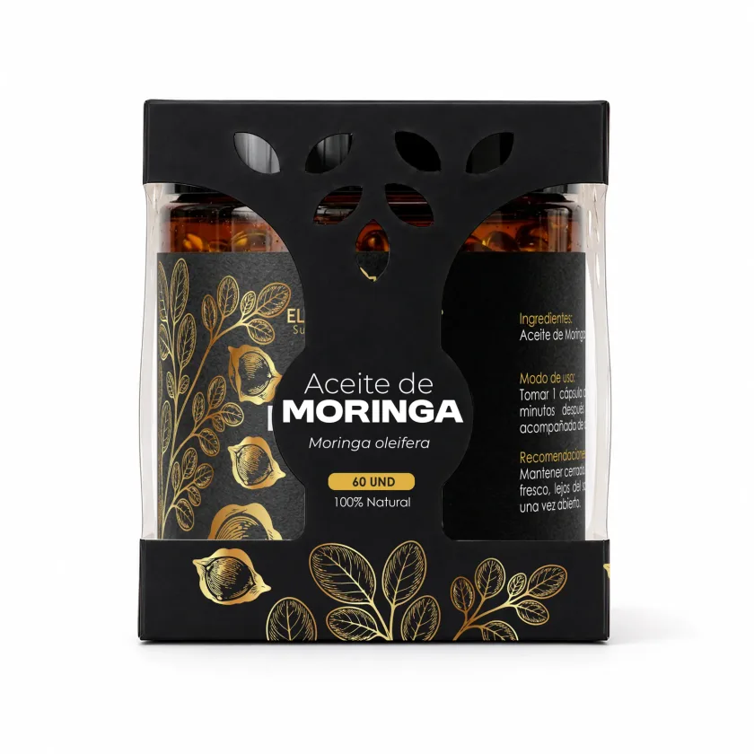 Aceite de Moringa en Cápsulas Softgel