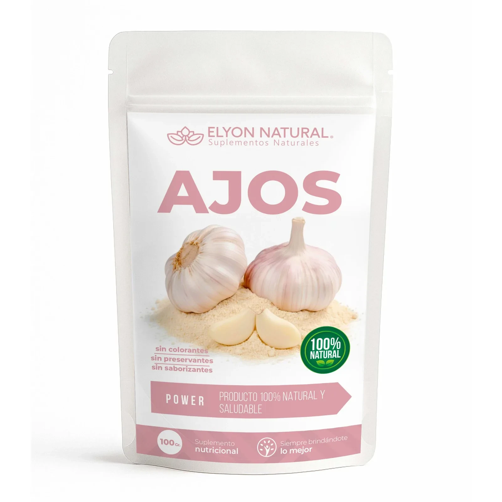 Ajo en Polvo Concentrado – Aliado para Defensas, Energía y Sazonar Comidas (100g), imagen 1