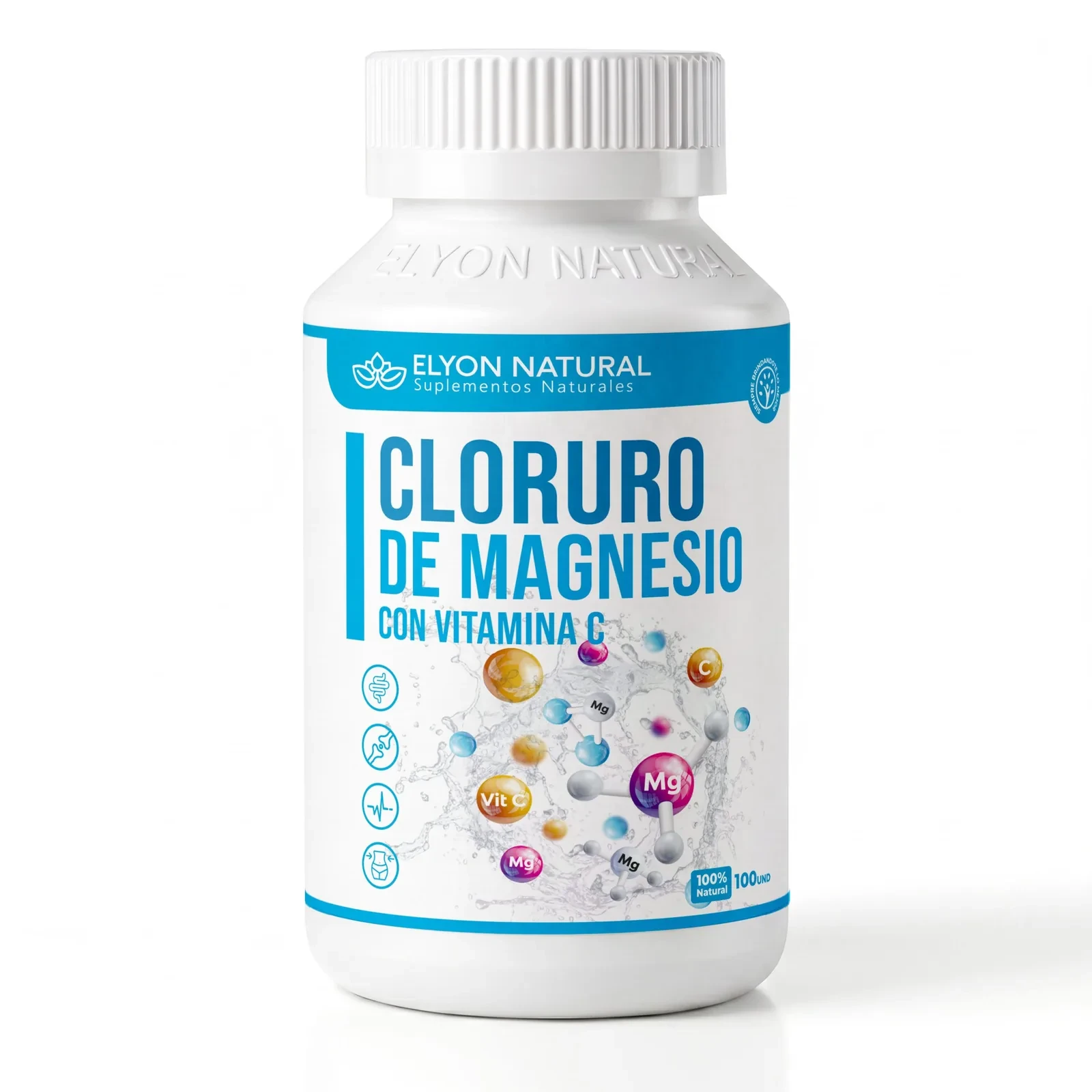 Cloruro de Magnesio con Vitamina C x 100 Cápsulas, imagen 1