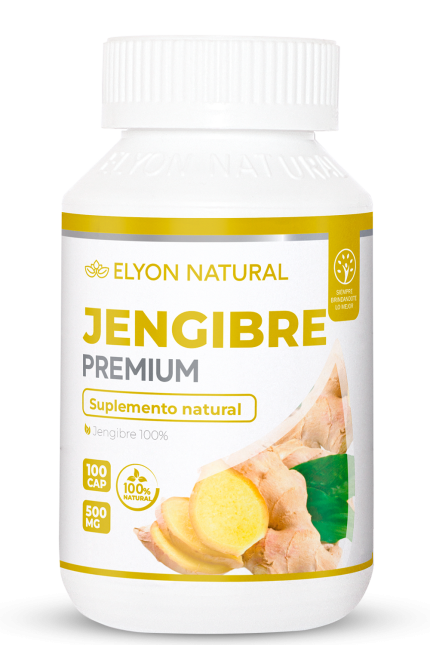Jengibre Premium x 100 cápsulas - Cápsulas para Digestión, Náuseas e Inmunidad