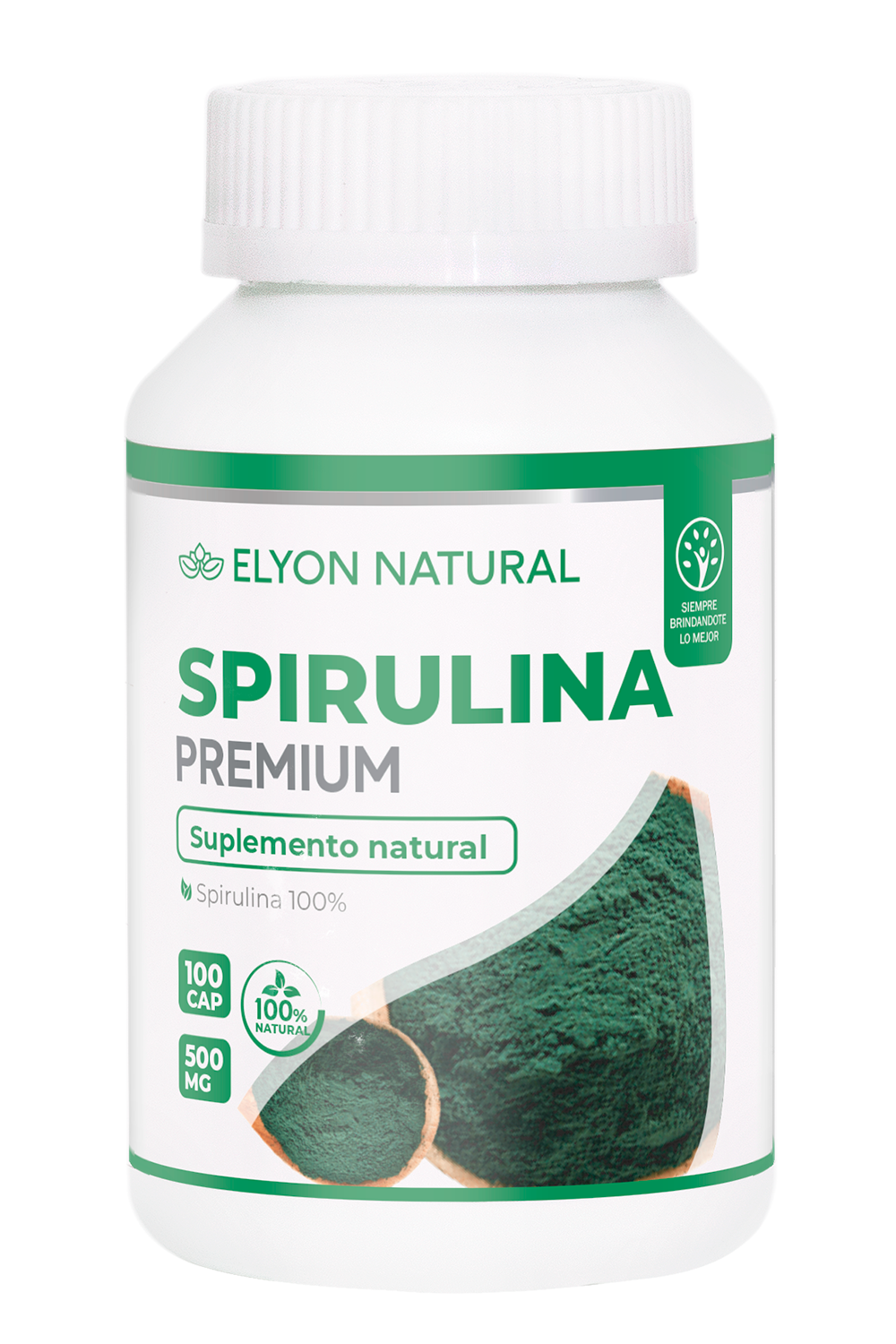 CAPSULA SPIRULINA 500G SPIRULINA x 100 cápsulas - Imagen 1
