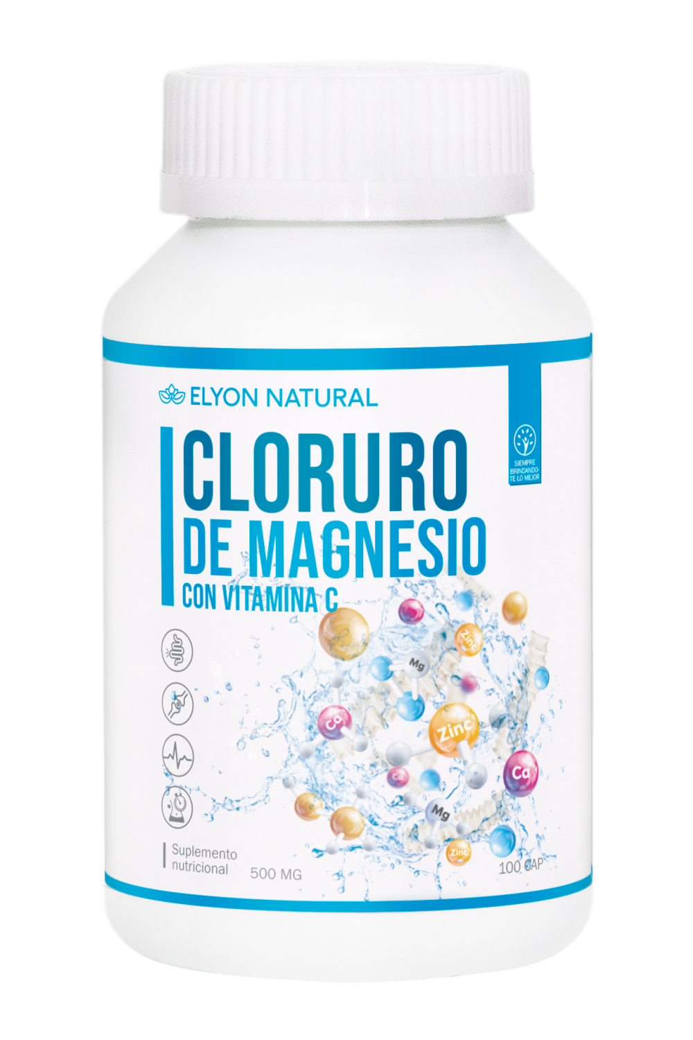 CLORURO DE MAGNESIO CAP MOCKUP_PNG LUCES Cartílago de Tiburón x 100 cápsulas - Imagen 1
