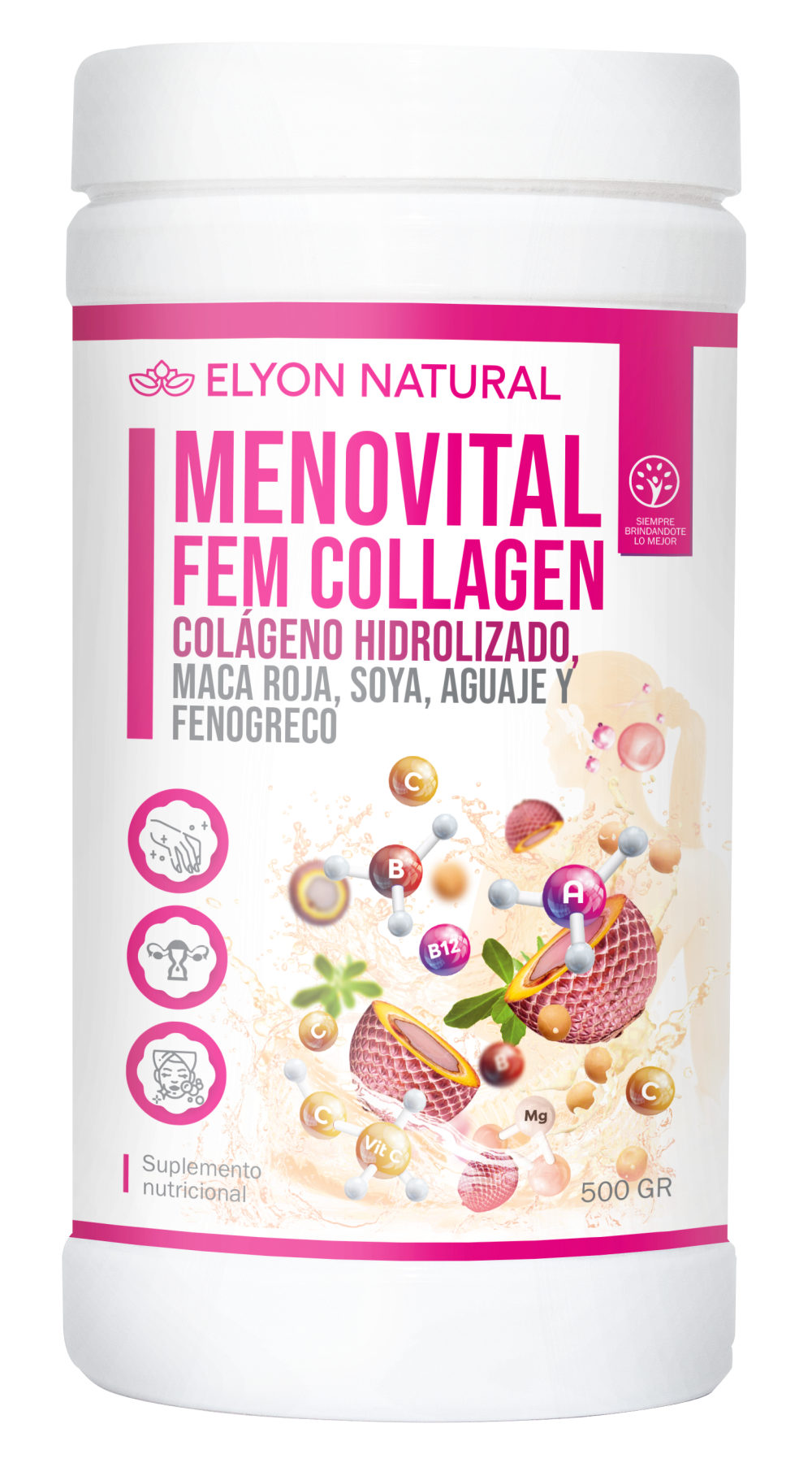 MENOVITAL -COLAGENOS 500GR2 colágeno femenino Elyon Natural