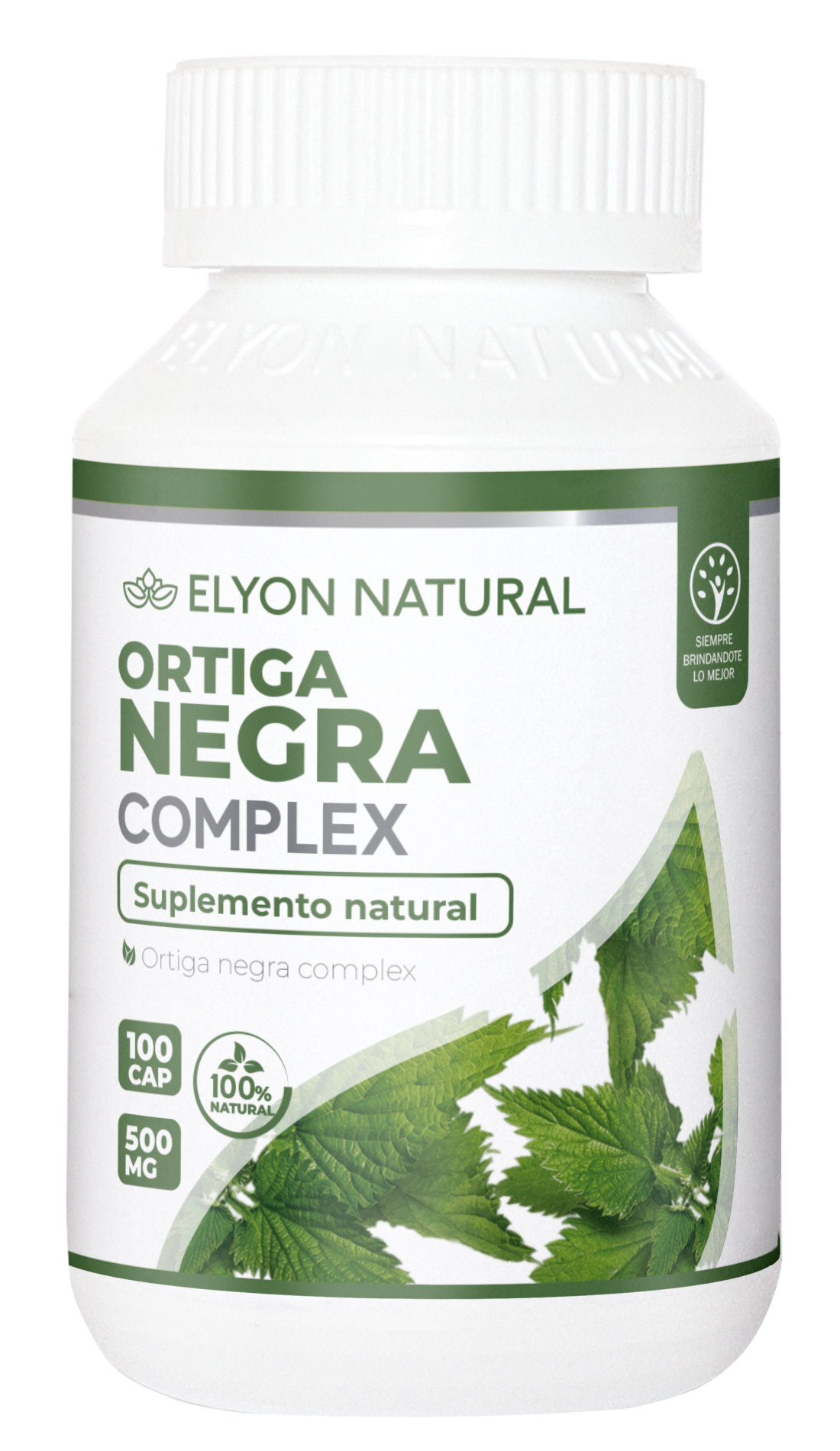 ORTIGA NEGRA -CAP MOCKUP Ortiga Negra Complex x 100 Cápsulas – Detox Natural, Cabello Fuerte y Salud Prostata | Elyon Natural Perú - Imagen 1
