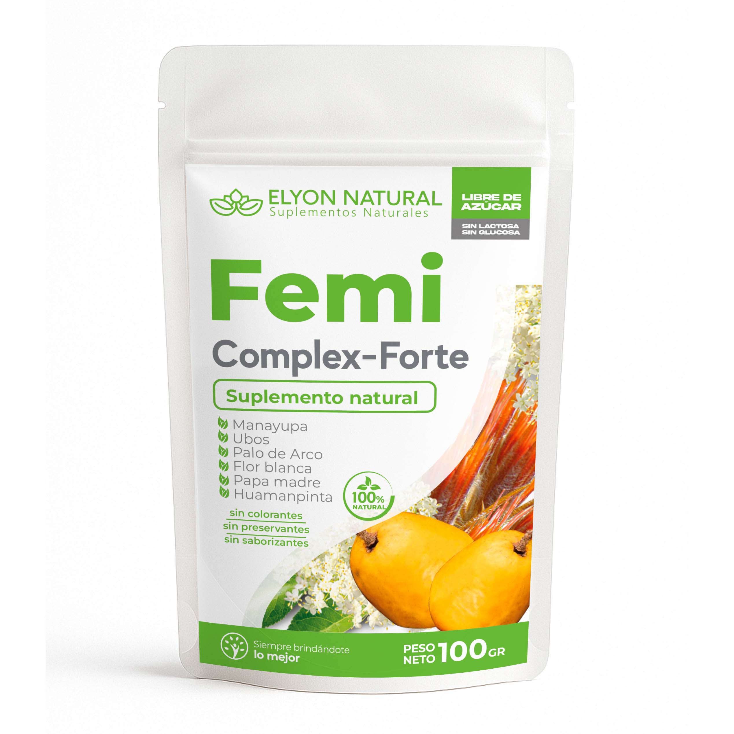Sobre de Femi Complex Forte x100g – Apoyo Natural para Salud Femenina y Equilibrio Hormonal Sobre de Femi Complex Forte x100g – Apoyo Natural para Salud Femenina y Equilibrio Hormonal - Imagen 1