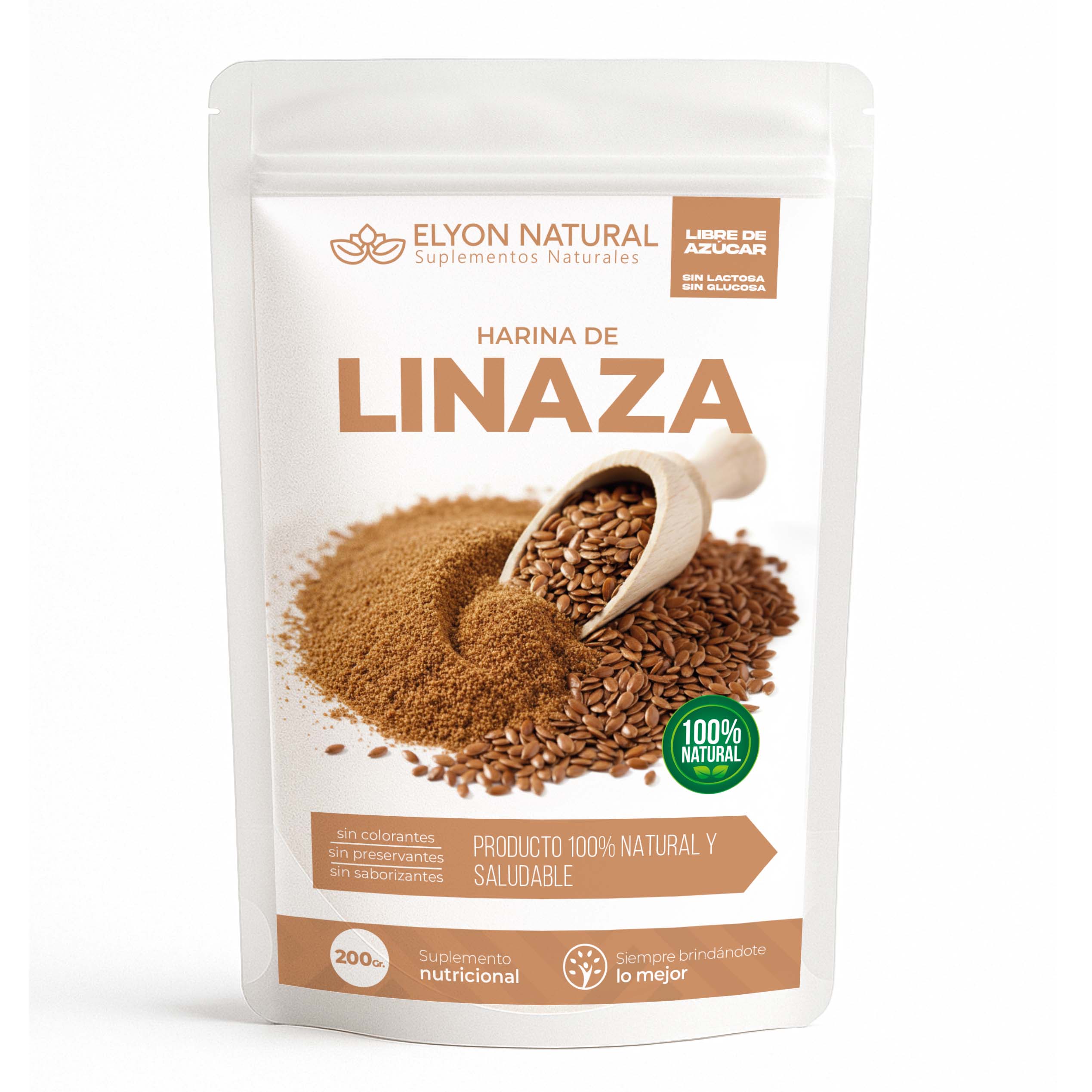 Sobre de Harina de Linaza x200g – Rico en Fibra y Omega 3 para Digestión Saludable Sobre de Harina de Linaza x200g – Rico en Fibra y Omega 3 para Digestión Saludable - Imagen 1