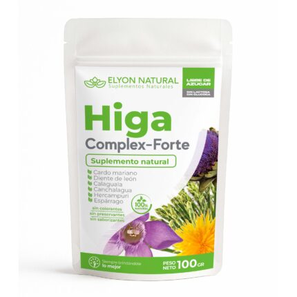 Sobre de Higa Complex Forte x100g – Suplemento Natural para Salud Hepática y Detoxificación