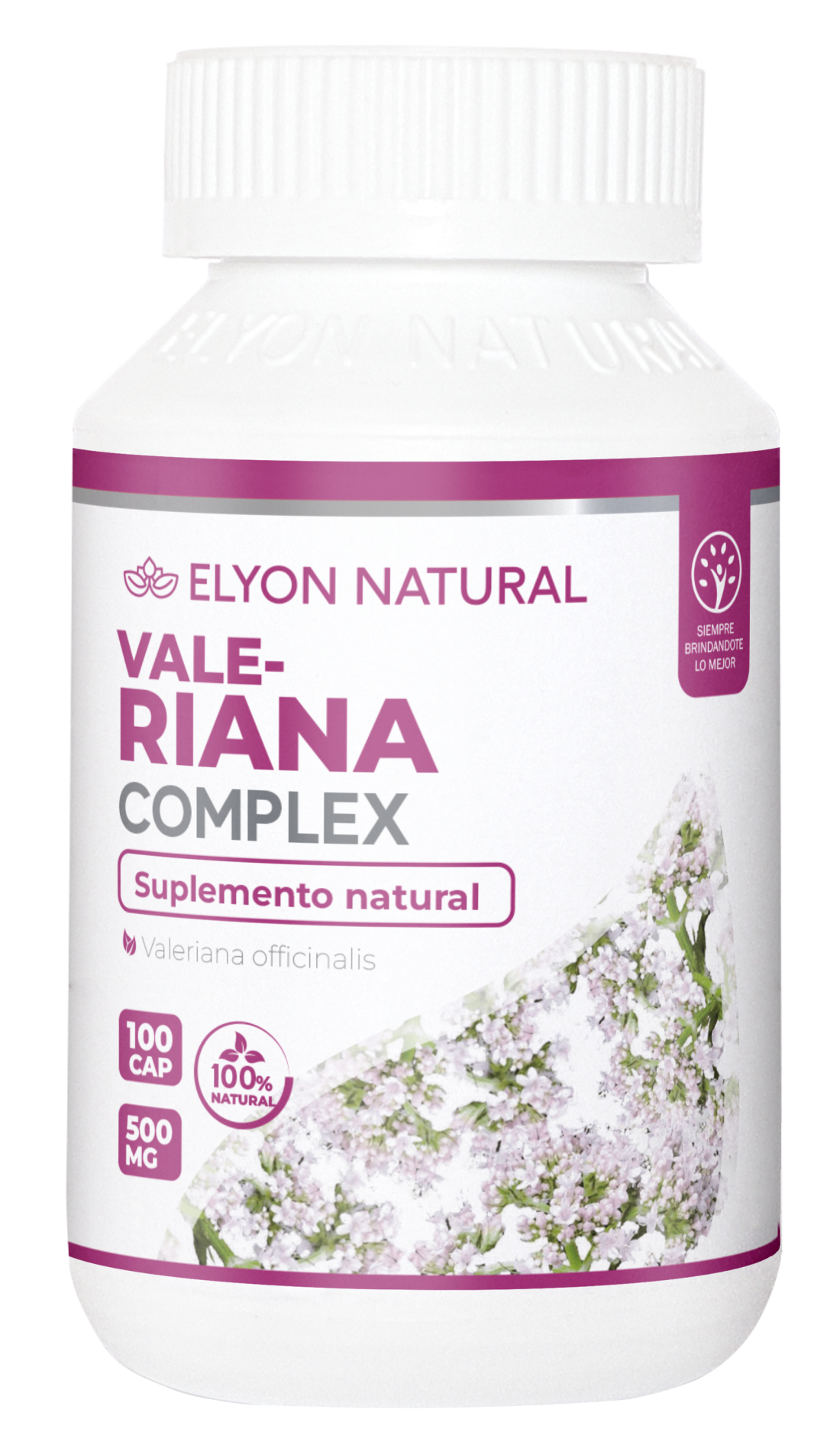 VALERIANA -CAP MOCKUP Valeriana Complex x 100 Cápsulas – Relajante Natural y Apoyo al Sueño | Elyon Natural Perú - Imagen 1