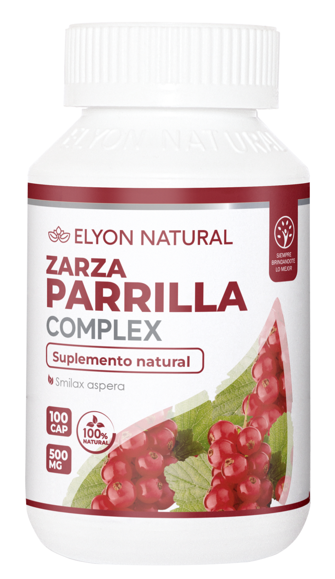 ZARZA PARRILLA -CAP MOCKUP Zarza Parrilla Complex x 100 Cápsulas – Detox Natural y Limpieza de la Sangre | Elyon Natural Perú - Imagen 1