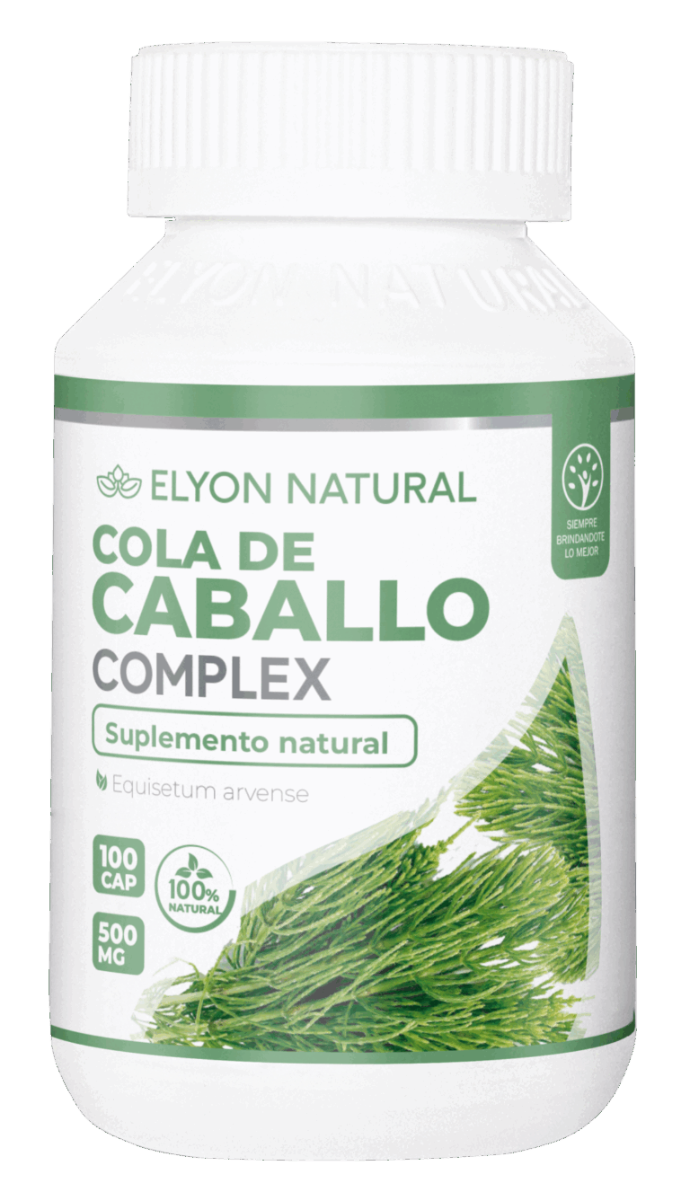 Cápsulas de Cola de Caballo Complex – Diurético natural y depurativo con beneficios para riñones, cabello y huesos.