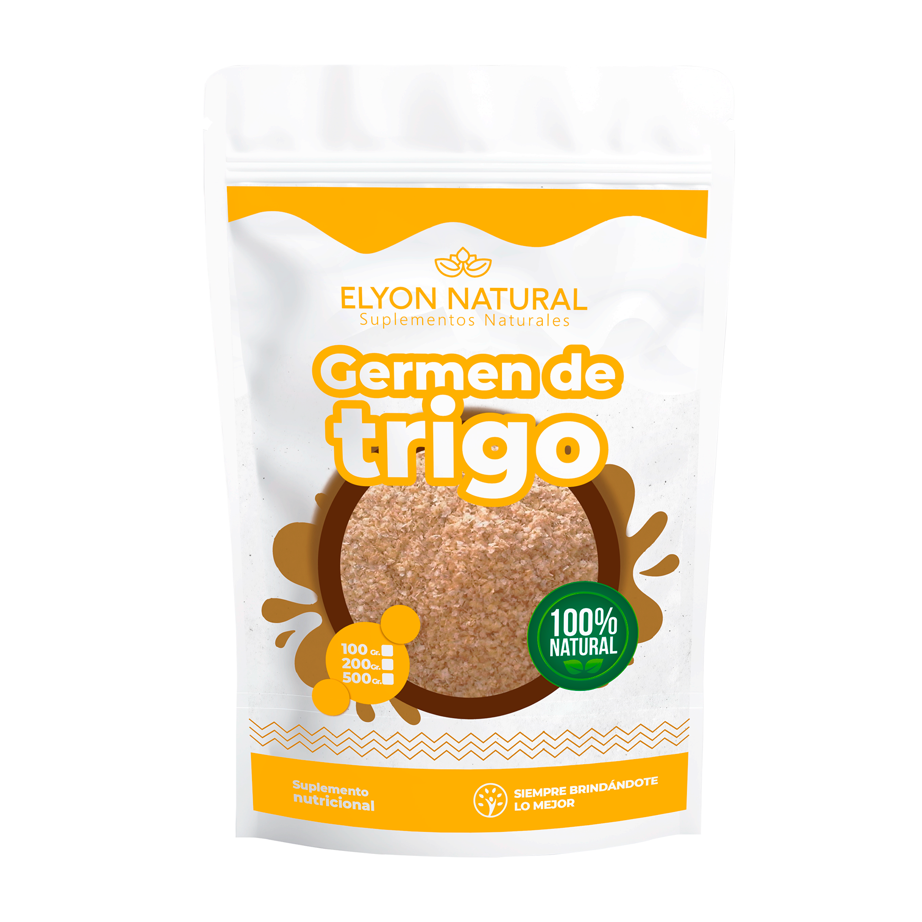 germen con trigo Germen de Trigo en sobre de 200g - Imagen 1