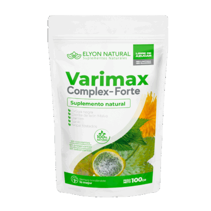 VARIMAX Concentrado en Polvo 100g - Fórmula natural con Ortiga Negra, Diente de León y Sanky para aliviar las várices y la retención