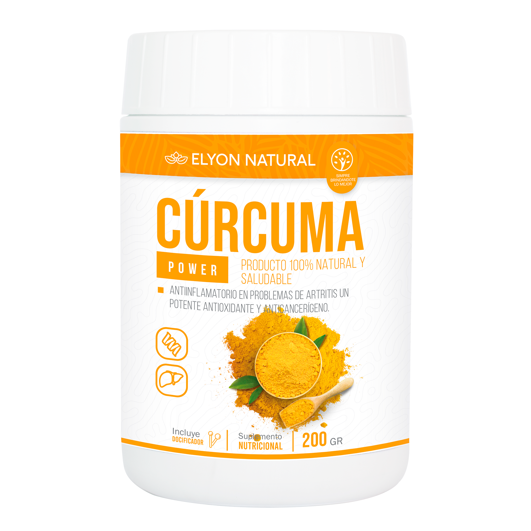 FRASCO curcuma 200g Cúrcuma en Polvo 200g – Antiinflamatorio y Antioxidante Natural - Imagen 1