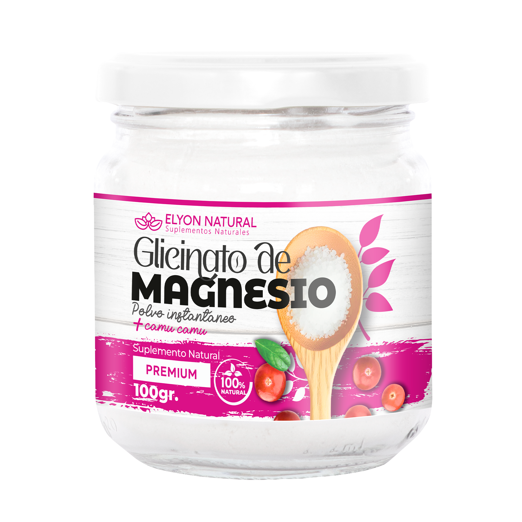 Glicinato de Magnesio + Camu Camu 100g Elyon Glicinato de Magnesio + Camu Camu 100g Elyon