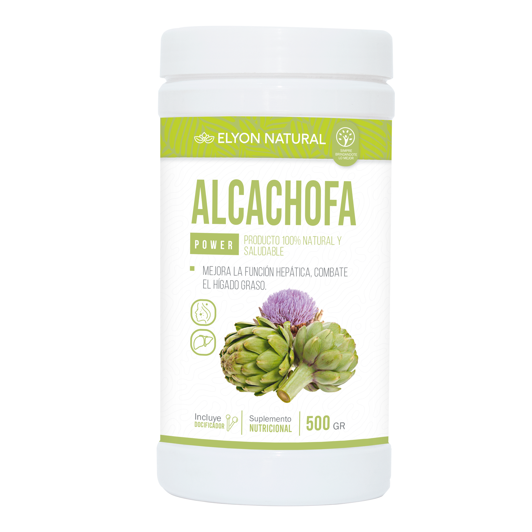 alcachofa 500 Alcachofa en Polvo Gran Formato 500g: Hepatoprotector, Desintoxicación Profunda y Control de Colesterol. - Imagen 1