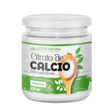 Citrato de Calcio en Polvo 250g Instantáneo: Máxima Absorción para Huesos Fuertes, Músculos y Osteoporosis.