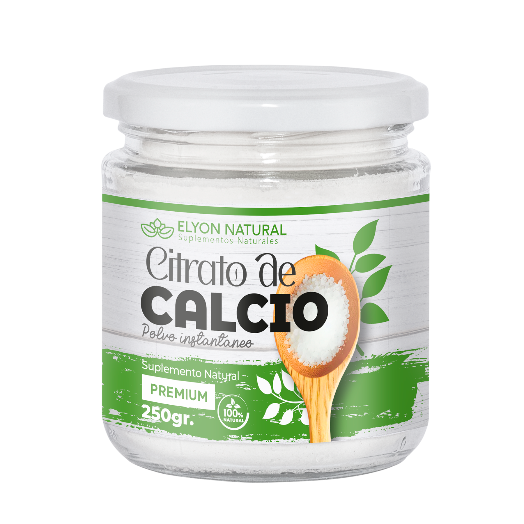 citrato de calcio 250g Citrato de Calcio en Polvo 250g Instantáneo: Máxima Absorción para Huesos Fuertes, Músculos y Osteoporosis. - Imagen 1