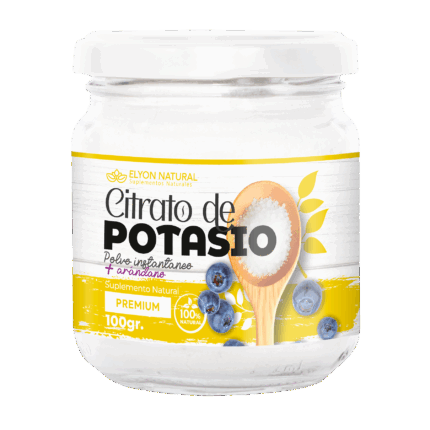 Citrato de Potasio y Arándano Polvo 100g: Protección Renal, Anticalambres y Salud Urinaria.