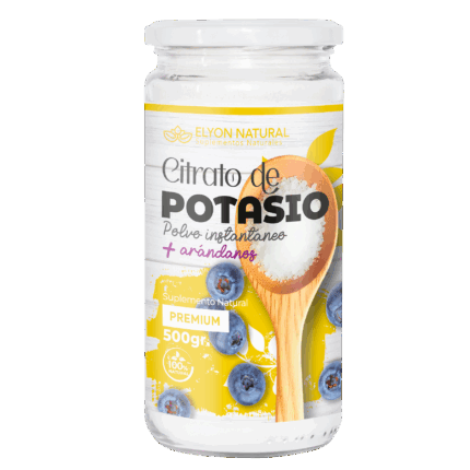Citrato de Potasio y Arándano Polvo 500g: Protección Renal, Anticalambres y Salud Urinaria.