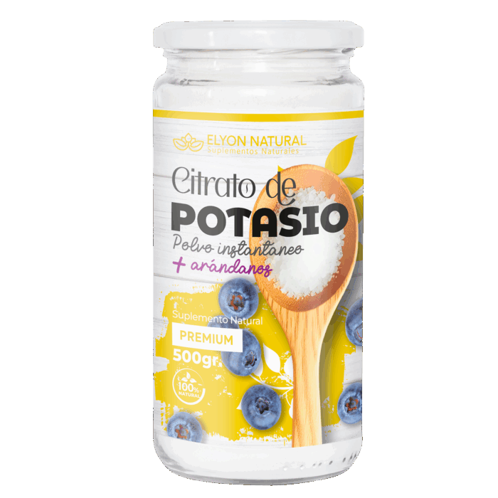 Citrato de Potasio y Arándano Polvo 500g: Protección Renal, Anticalambres y Salud Urinaria. - Imagen 1