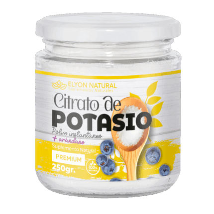 Citrato de Potasio y Arándano Polvo 250g: Protección Renal, Anticalambres y Salud Urinaria.