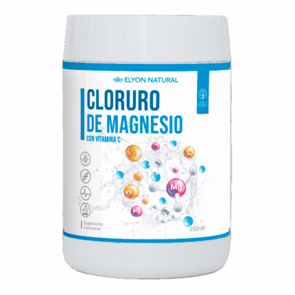 Cloruro de Magnesio y Vitamina C Polvo 250g: Vitalidad, Huesos Fuertes e Inmunidad.