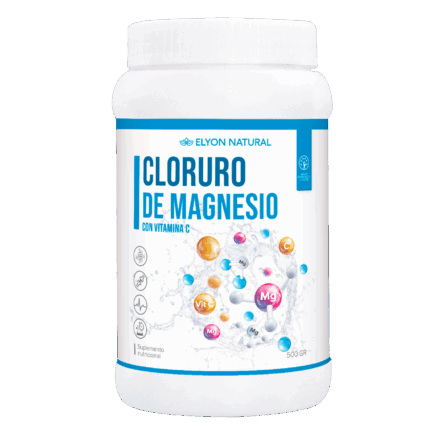Cloruro de Magnesio y Vitamina C Polvo 500g: Vitalidad, Huesos Fuertes e Inmunidad.