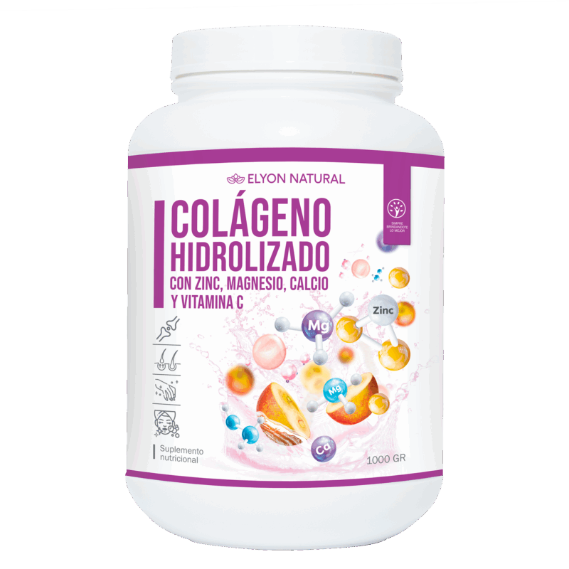 colágeno hidrolizado calcio zinc magnesio vitamina C Elyon Natural 1kg