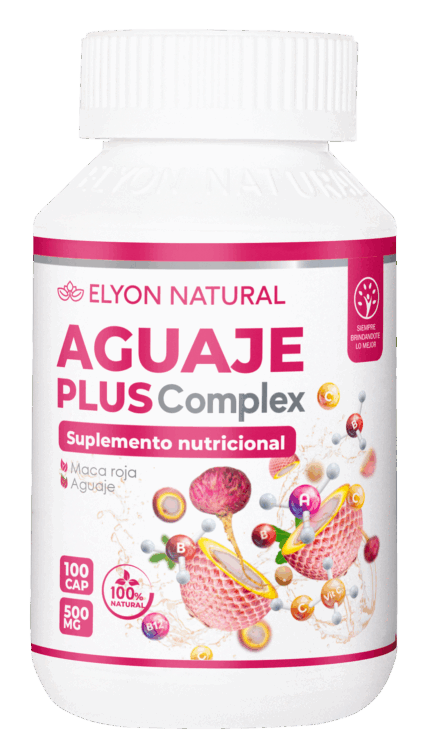 Aguaje con Maca Roja – Cápsulas Naturales para Mujeres | Frasco x 100 cápsulas