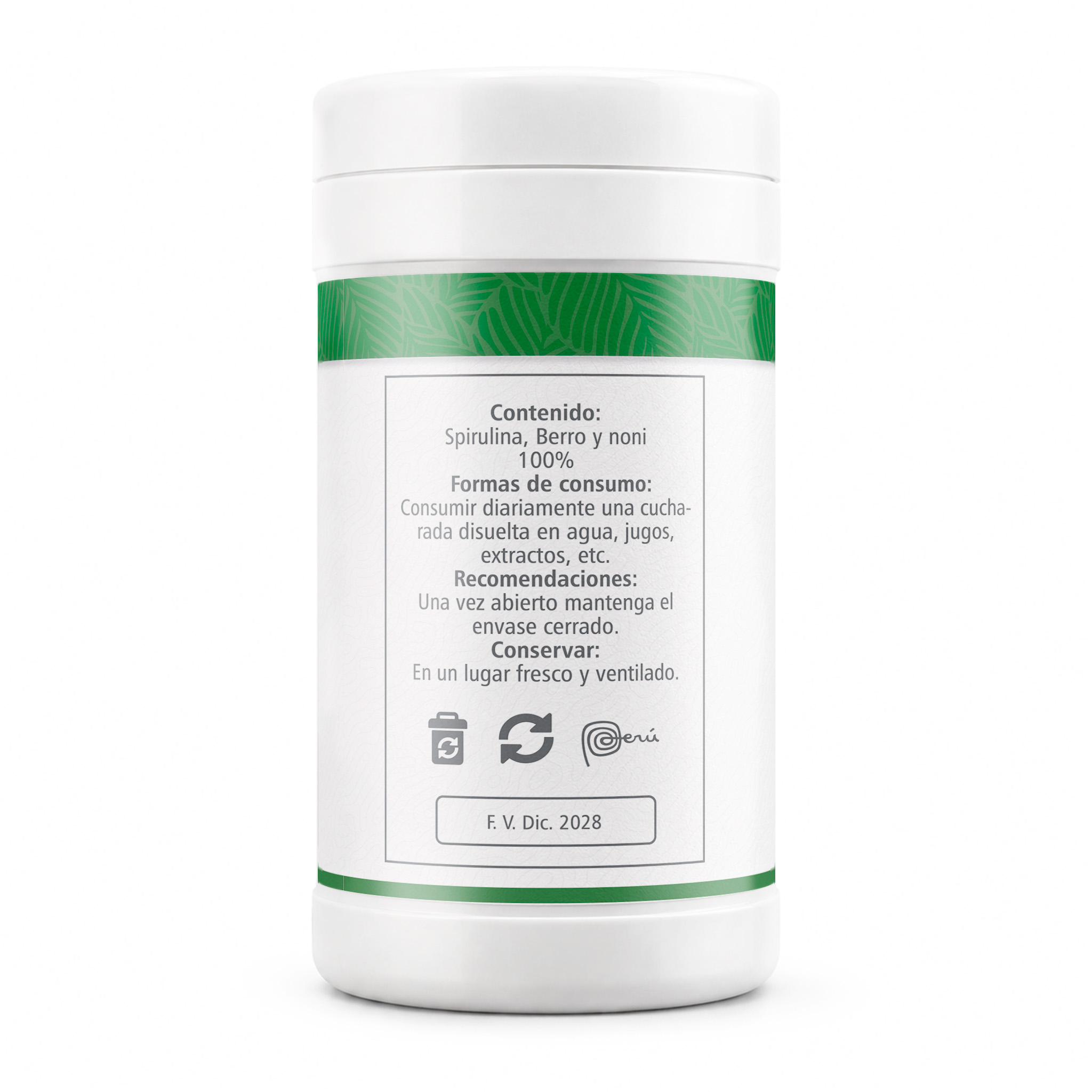 Spirulina Power 500g | Alga Spirulina con Berro y Noni Elyon Natural - Imagen 3