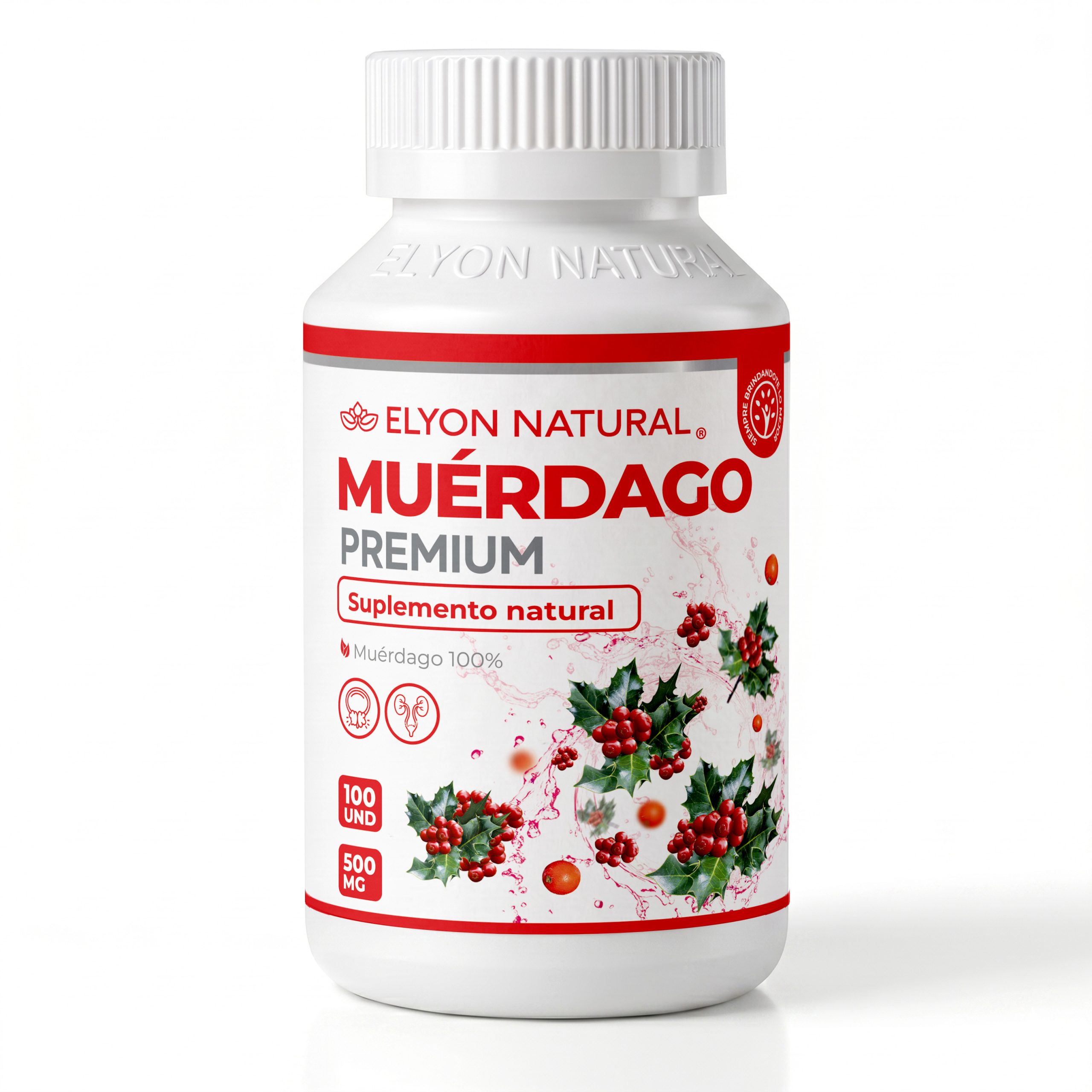 muerdago premium x 100und Muérdago 500mg Cápsulas Perú | 100 Und – Elyon - Imagen 1