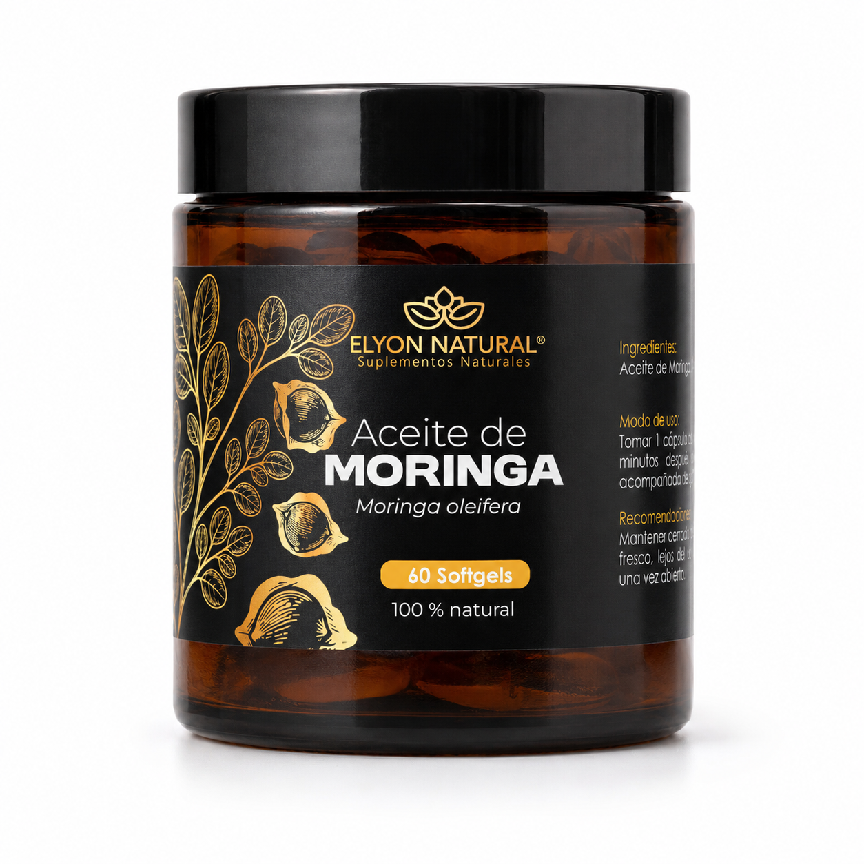 4 Aceite de Moringa en Softgels 60 unidades | Elyon Natural - Imagen 1
