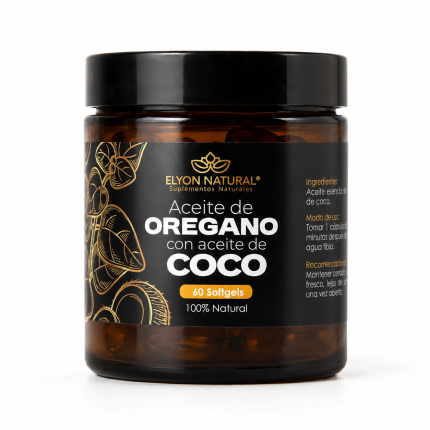 Aceite de Orégano con Coco en Softgels 60 unidades | Elyon Natural — aceite de oregano coco 60 und