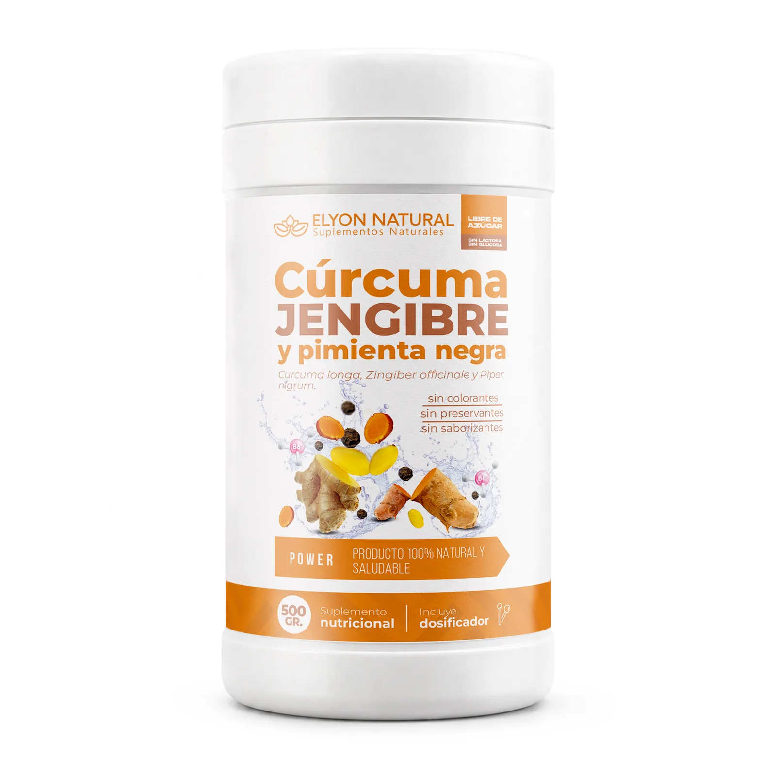 Cúrcuma Jengibre y Pimienta Negra 500g | Elyon Natural, imagen 1