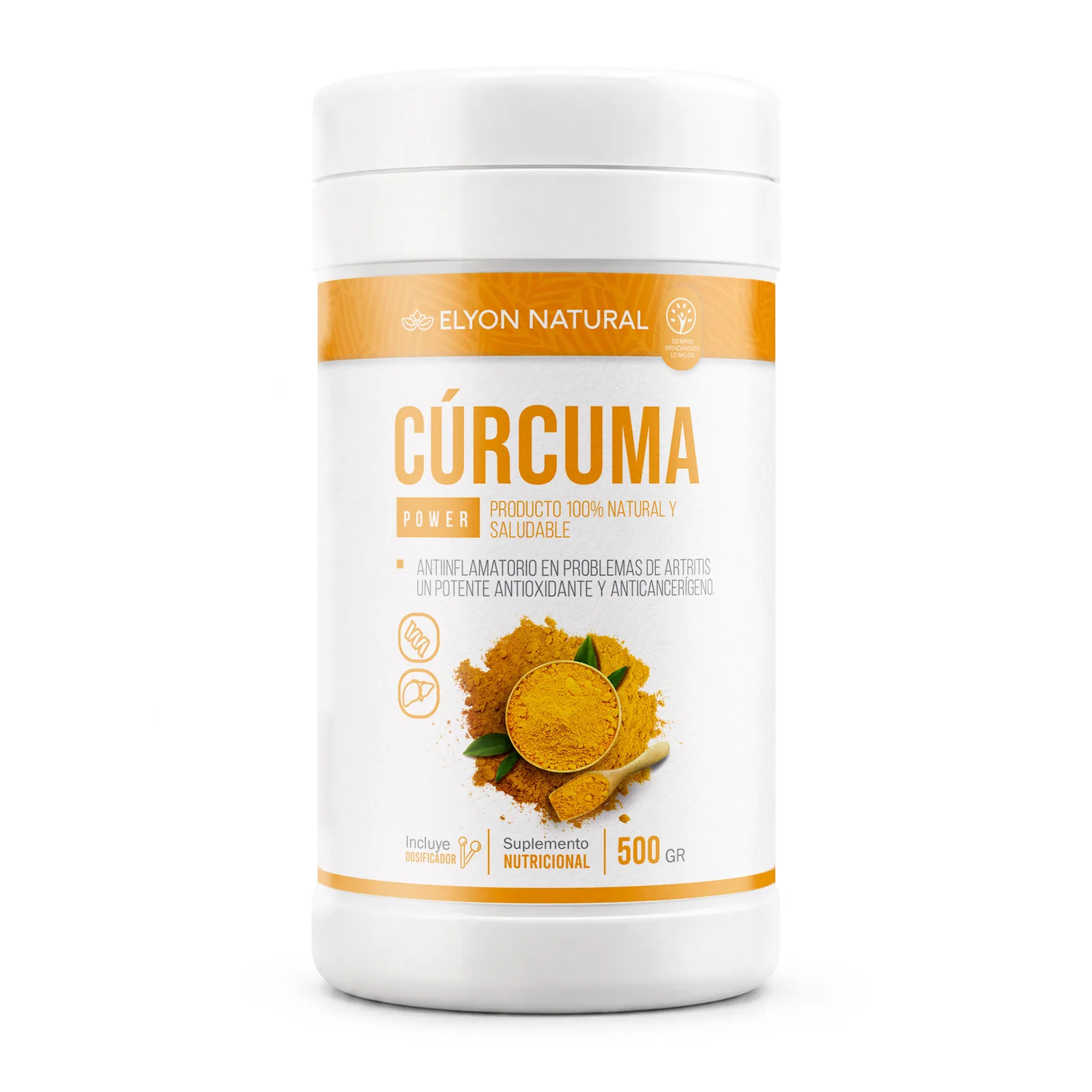Cúrcuma en Polvo 100% Pura 500g | Formato Ahorro | Elyon, imagen 1