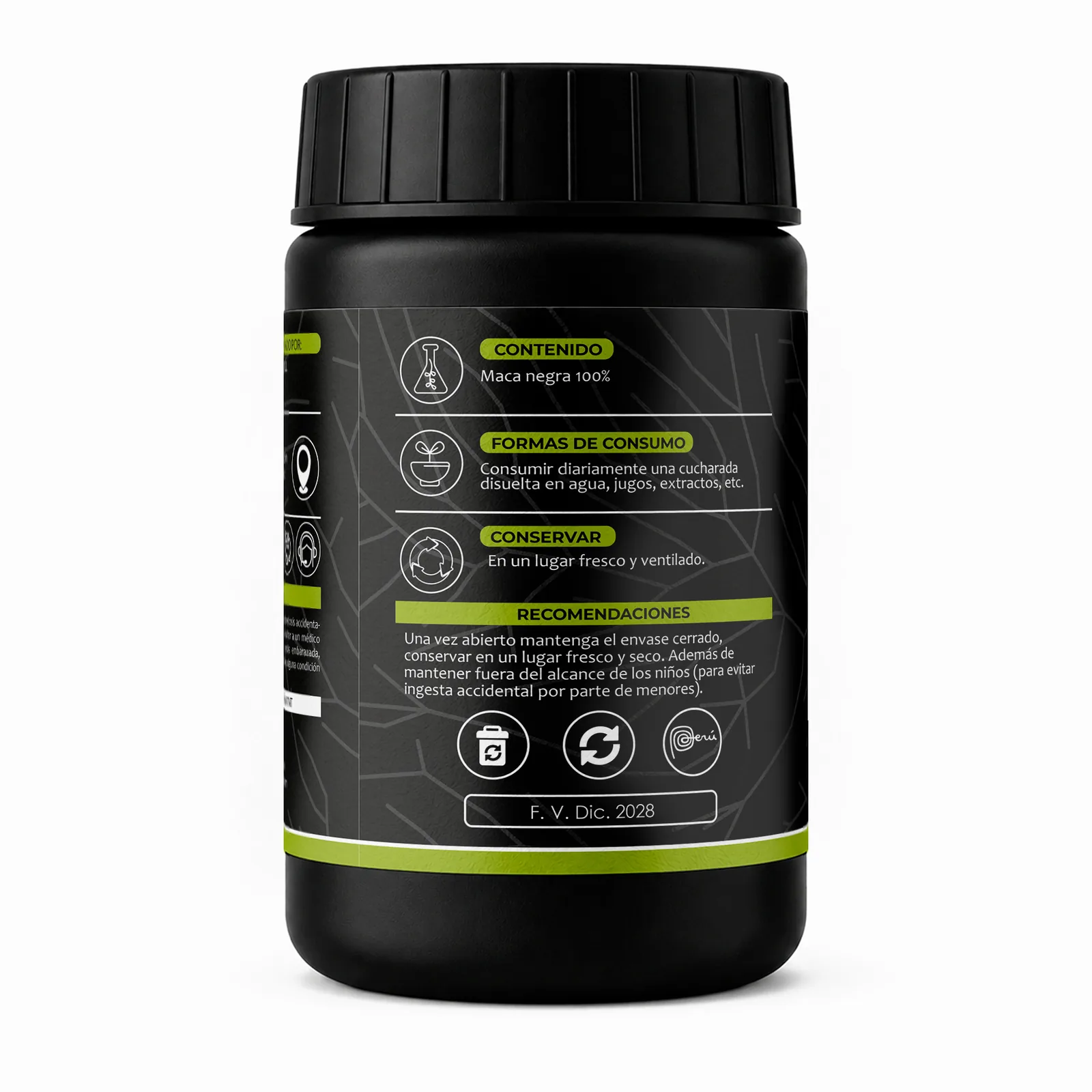 Maca Negra en Polvo 100% Pura 200g | Elyon Natural Power, imagen 3