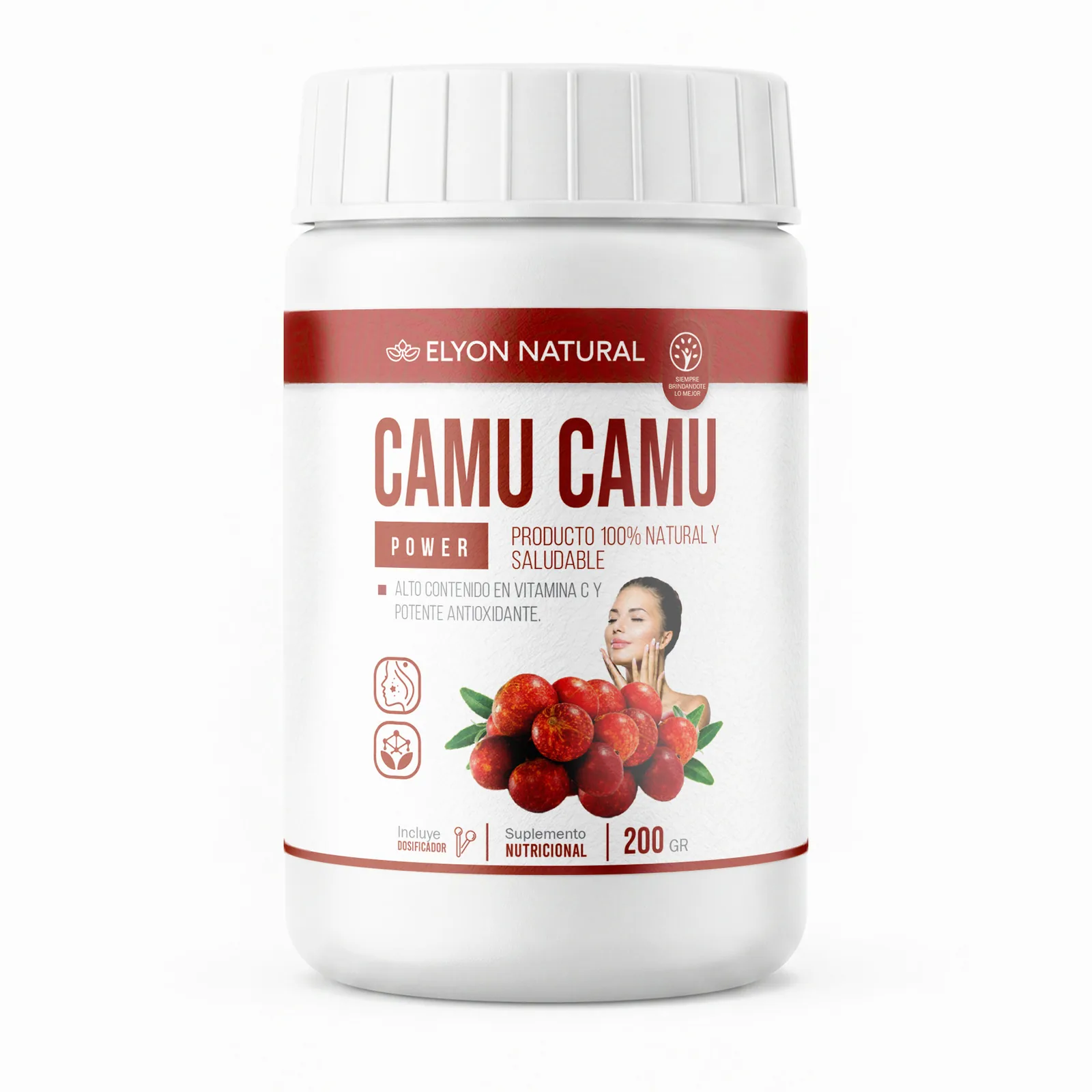 Camu Camu en Polvo 100% Puro 200g | Vitamina C Natural | Elyon, imagen 1
