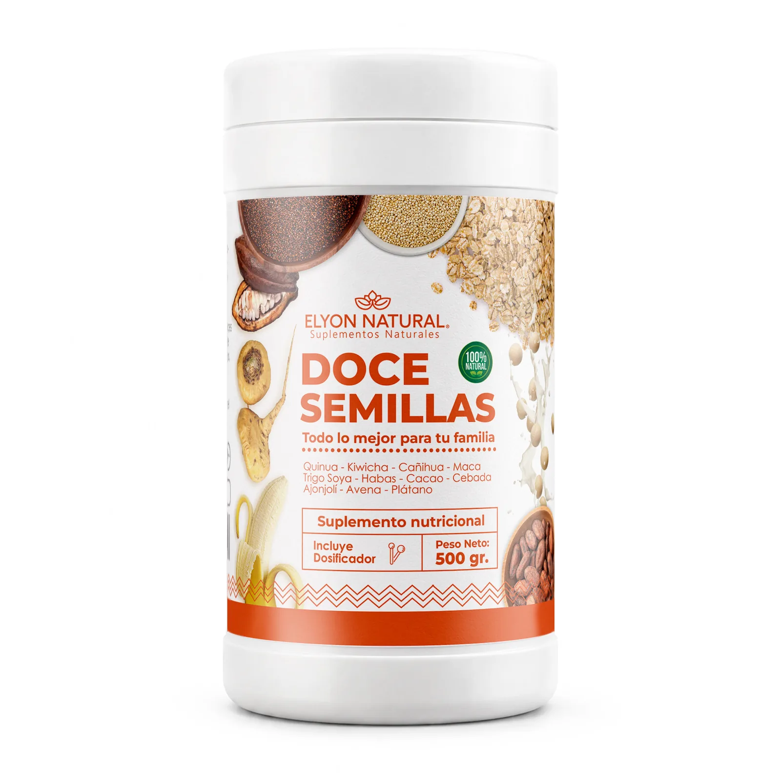 Doce Semillas Multi-Nutrición 500g | Suplemento Familiar | Elyon Natural, imagen 1