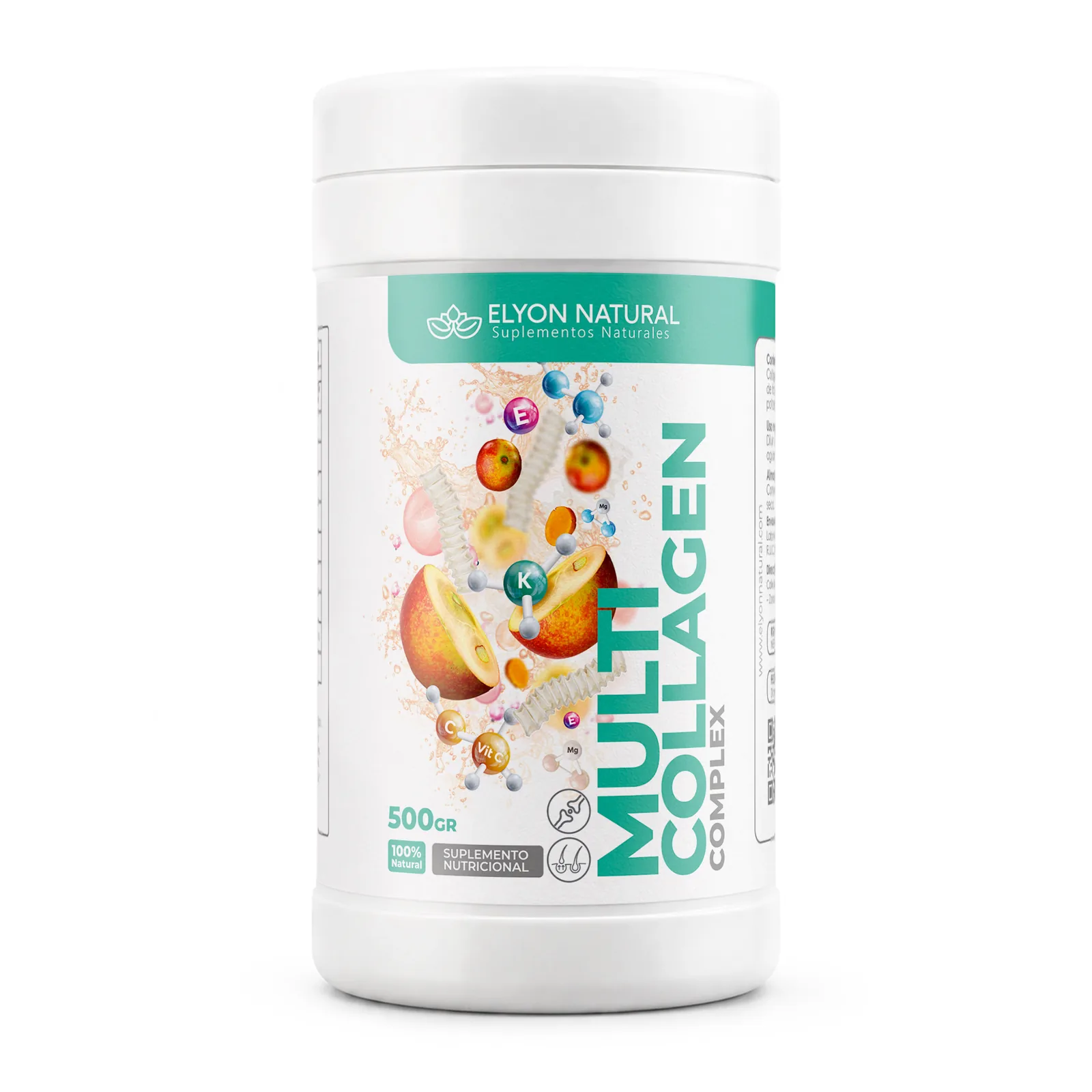 Multi Collagen Complex 500g | Colágeno Hidrolizado Avanzado | Elyon Natural, imagen 1