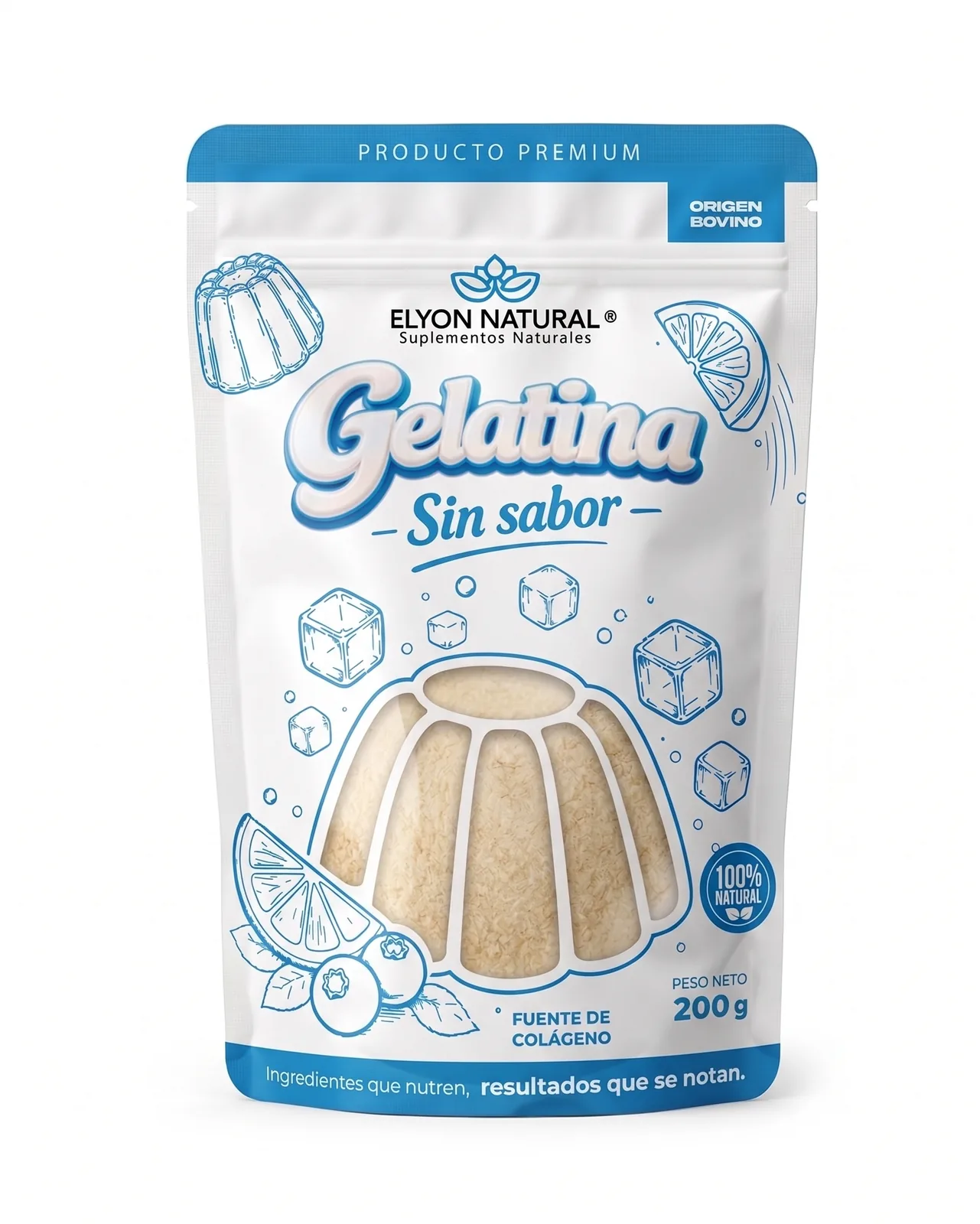 Gelatina Sin Sabor