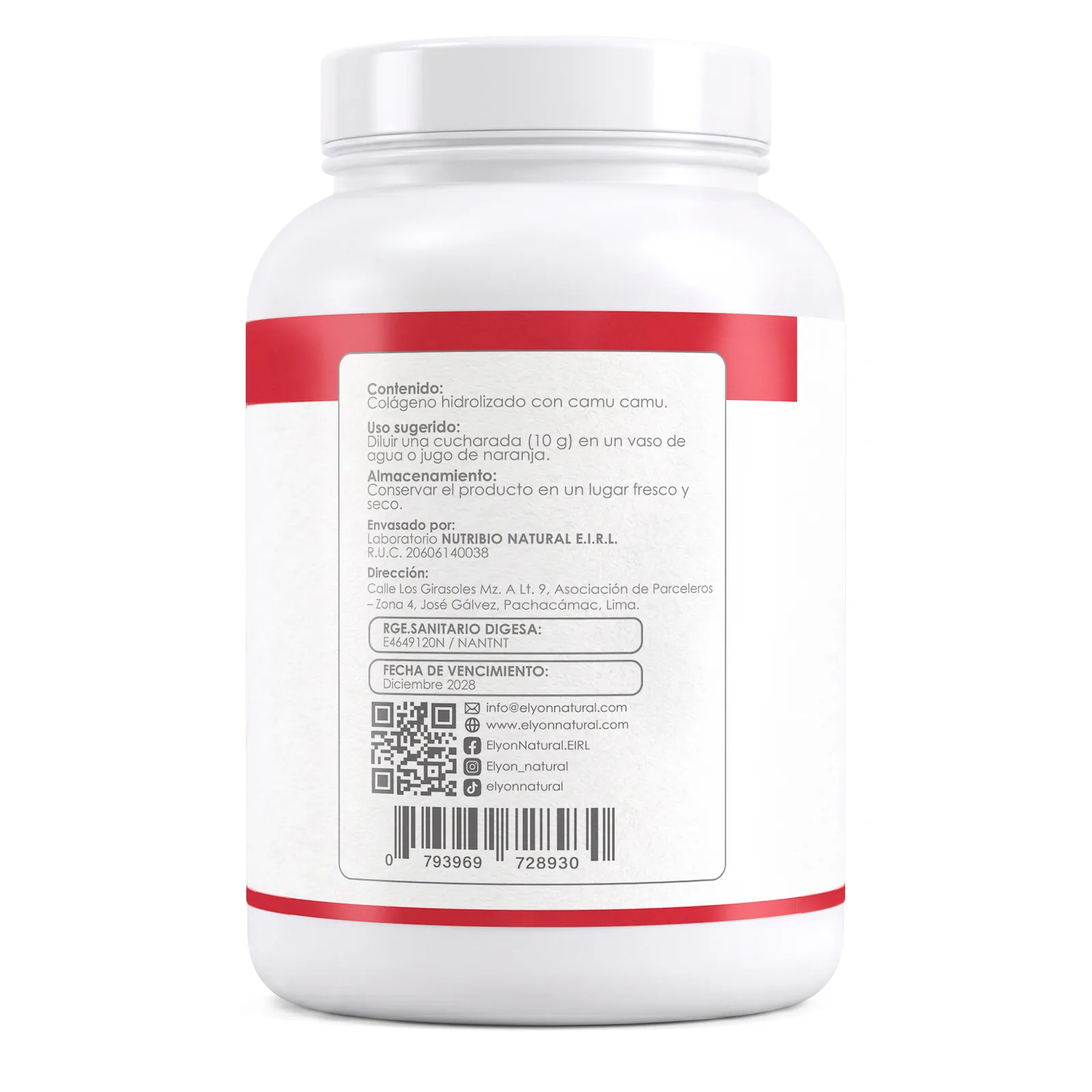Colágeno Hidrolizado con Vitamina C 1KG Puro | Elyon Natural, imagen 2