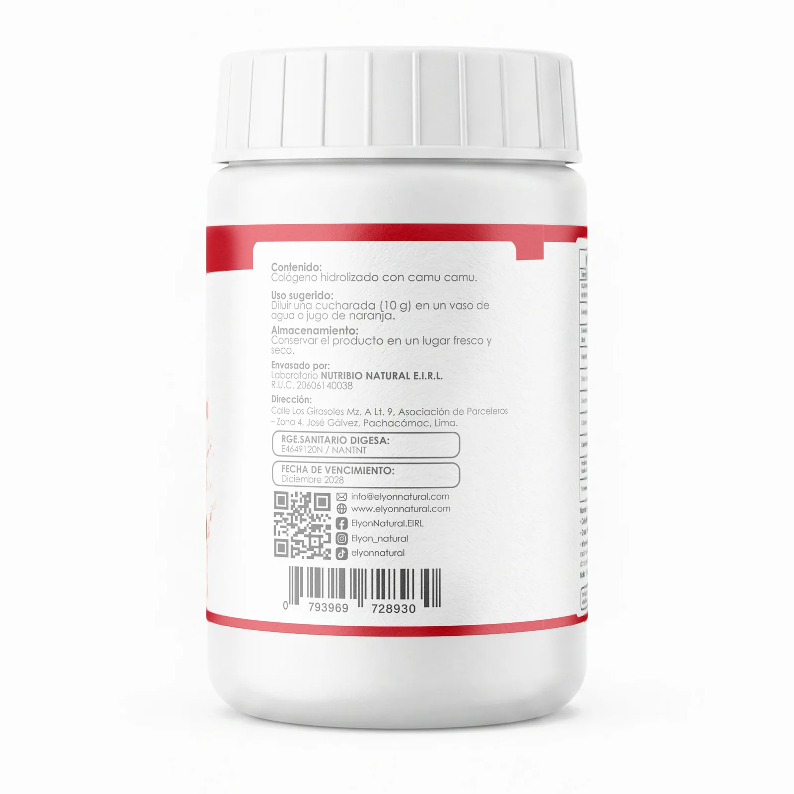 Colágeno Hidrolizado con Camu Camu 200g | Elyon Natural, imagen 2