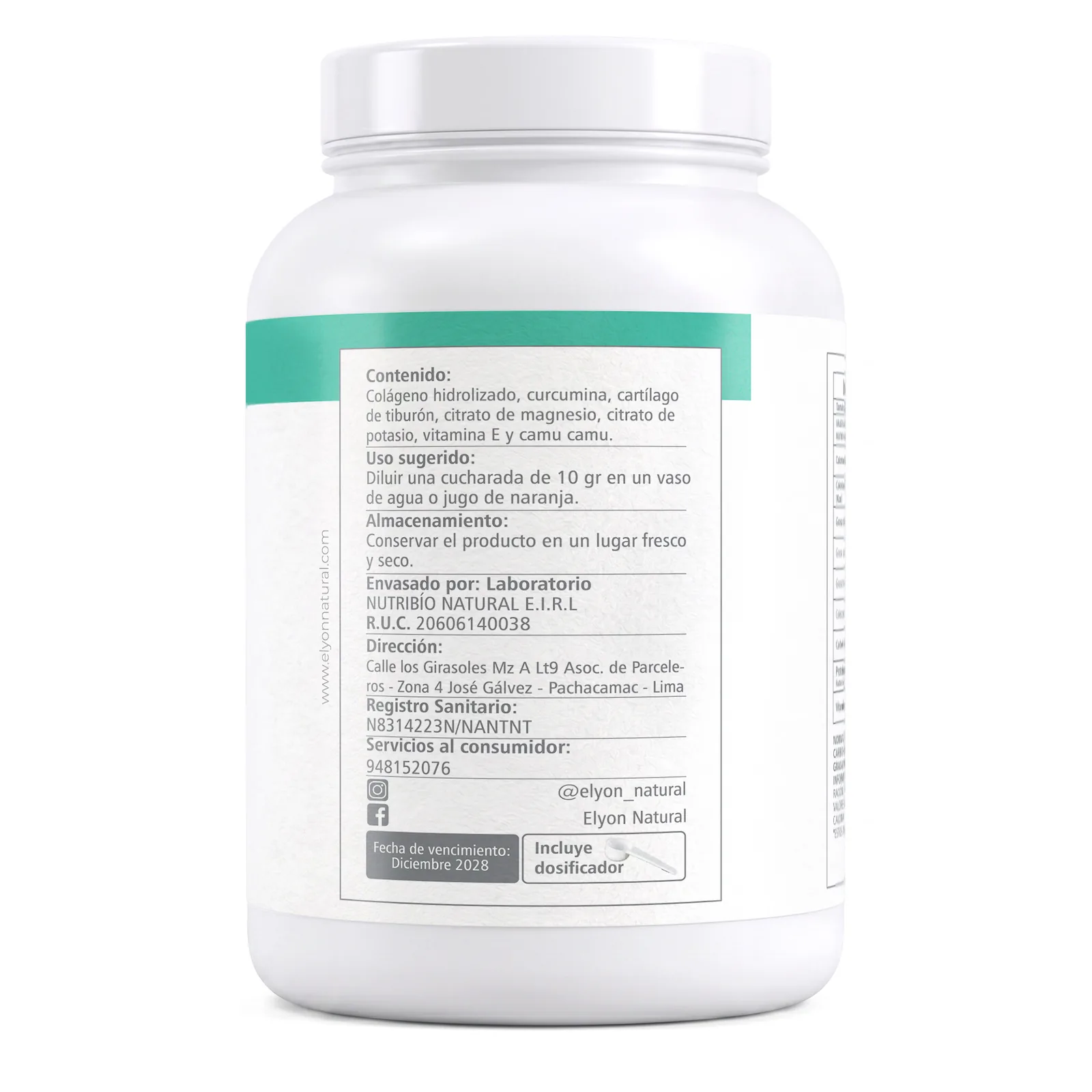 Multi Collagen Complex 1KG Magnesio + Potasio | Elyon Natural, imagen 2