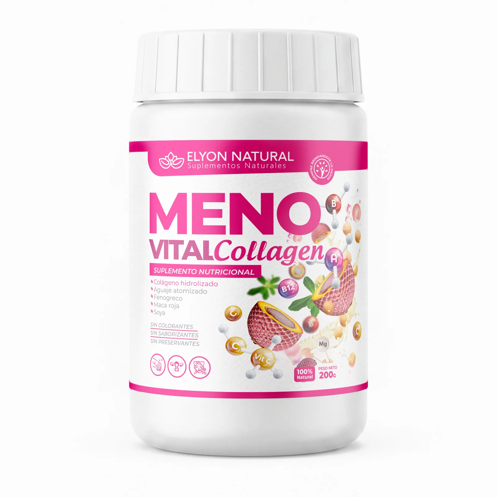 Meno Vital Collagen 200g | Colágeno y Balance Hormonal | Elyon, imagen 1