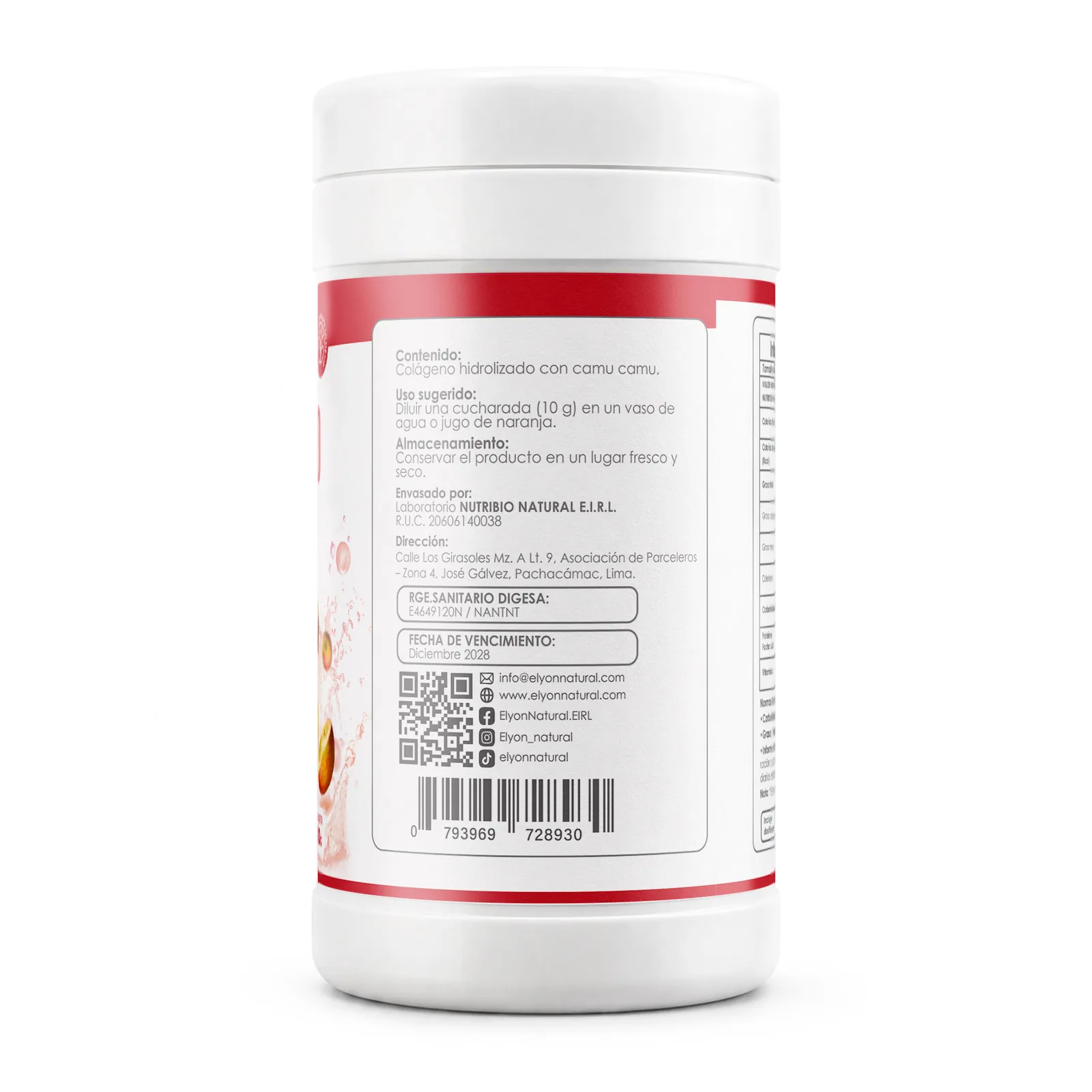 Colágeno Hidrolizado con Camu Camu 500g | Formato Ahorro | Elyon, imagen 2