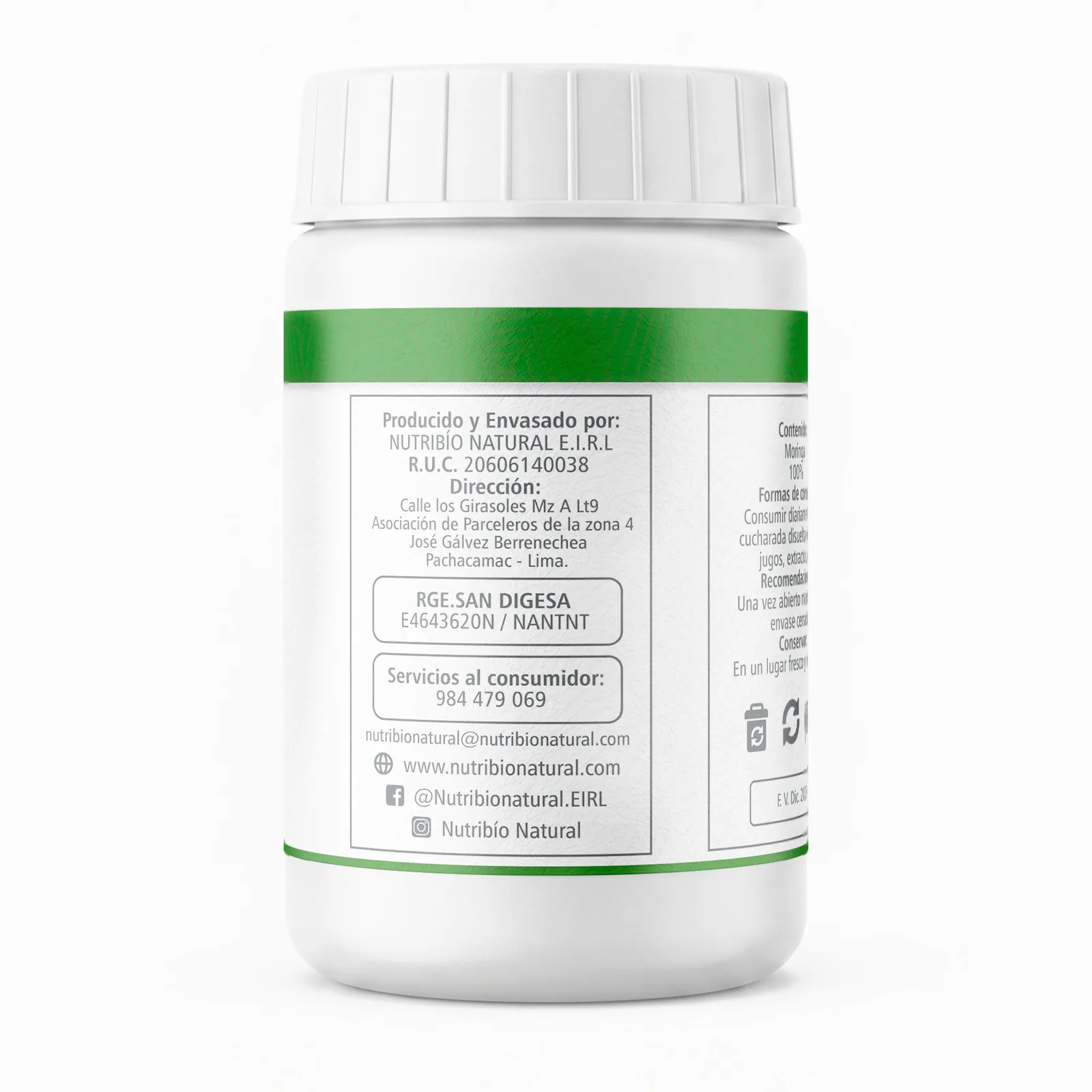 Moringa en Polvo 100% Pura 200g | Elyon Natural Power, imagen 2