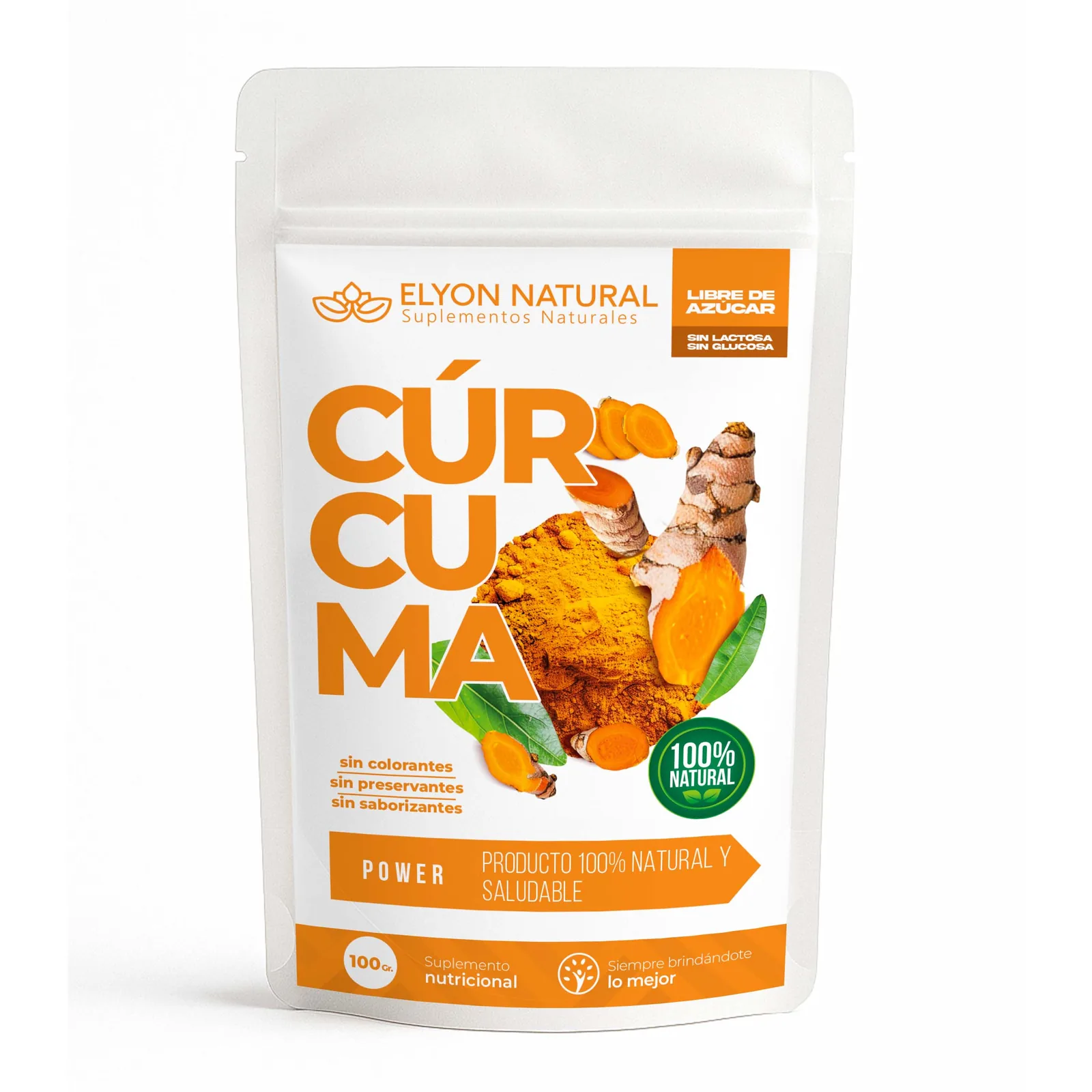 Cúrcuma en polvo bolsa 100g, imagen 1
