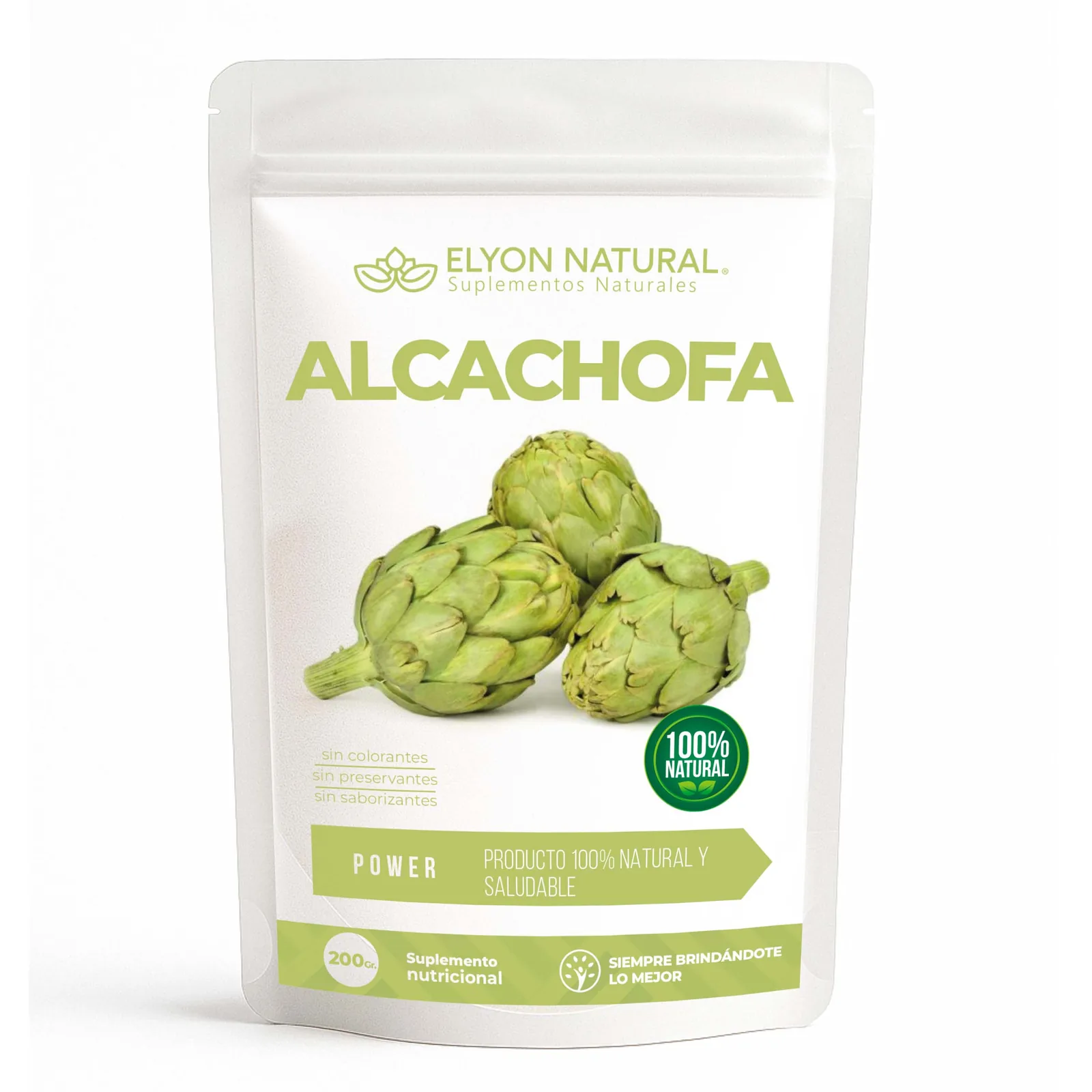 Harina de Alcachofa Pura – Fibra Natural Enriquecida para Digestión y Detox (200g), imagen 1